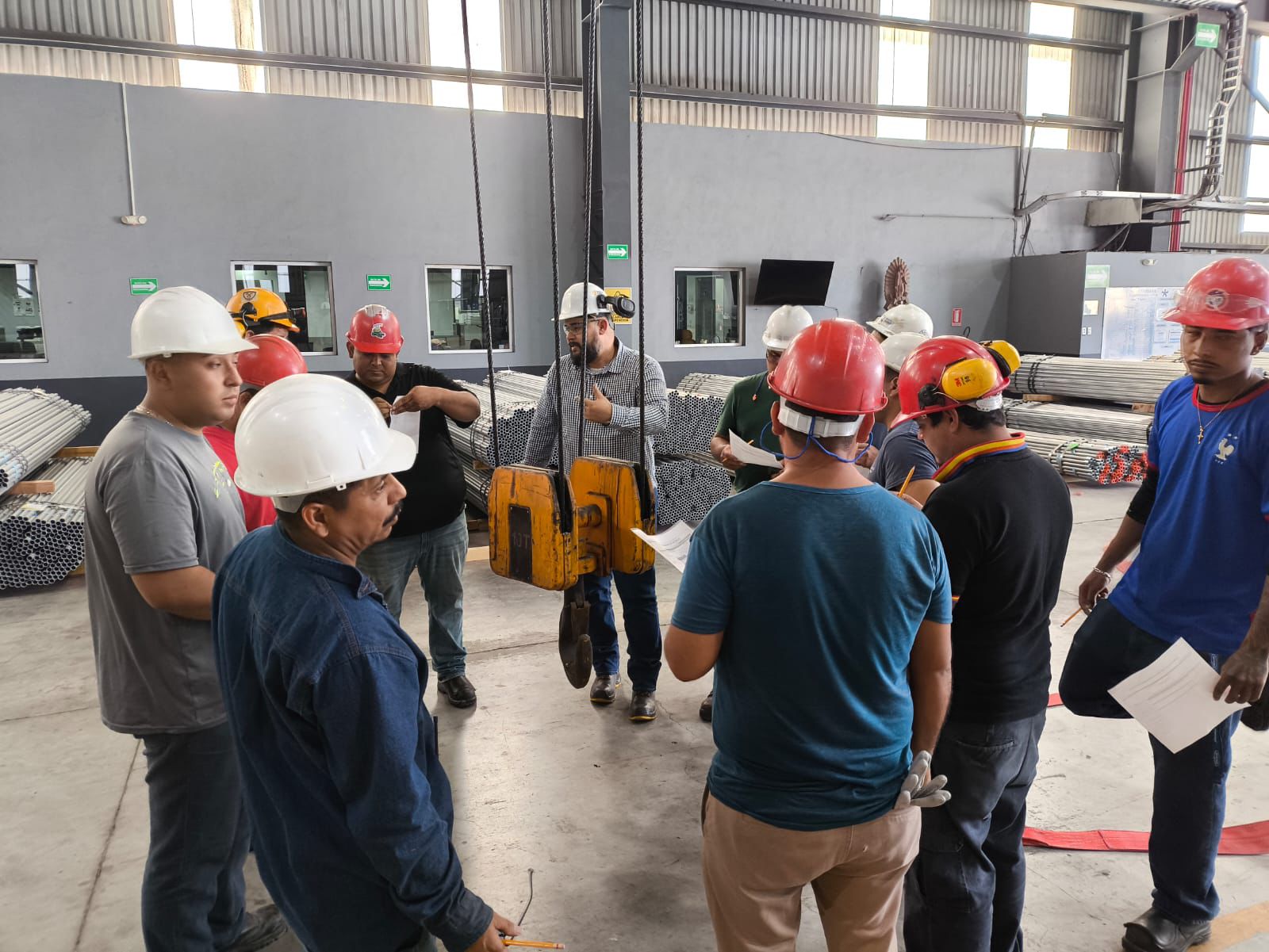 Capacitación industrial en almacén